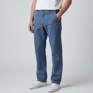 Roy Rogers High Rise Blue Viktor Bull Fast Cropped Chinos Pants Mens 34